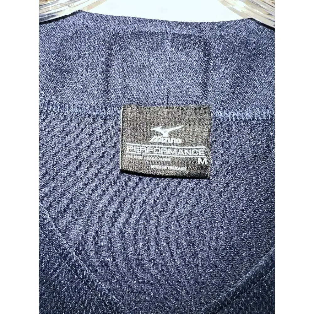 “Mizuno Baseball Jersey Vest Men M Navy #32 Athletics Sewn Logo”